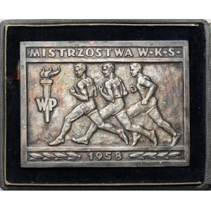 Plakieta, Mistrzostwa WKS 1958 - Koszykówka - rzadka