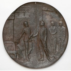 Medalion (33cm) Tadeusz Kościuszko - darowanie wolności (Singelton)