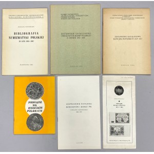 Zestaw literatury i broszurek numizmatycznych (6szt)