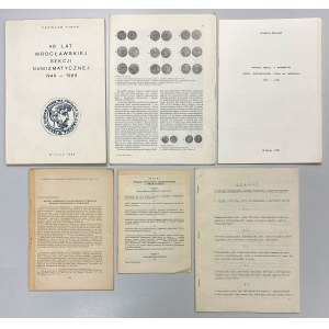 Zestaw literatury, broszur numizmatycznych (6szt)