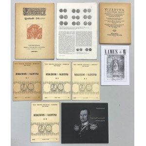 Zestaw literatury, czasopism numizmatycznych (9szt)