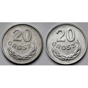 20 groszy 1961 i 1962 - zestaw (2szt)