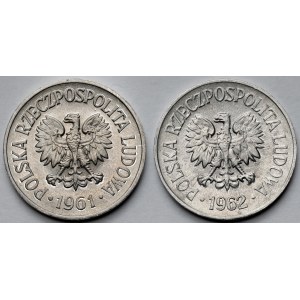 20 groszy 1961 i 1962 - zestaw (2szt)