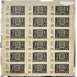 ARKUSZ banknotów 20 złotych 1940