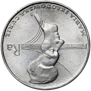 Odbitka ALUMINIUM 100 złotych 1974 Curie-Skłodowska - ODWROTKA