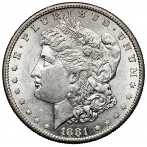 USA, Dolar 1881-S, San Francisco - Morgan Dollar