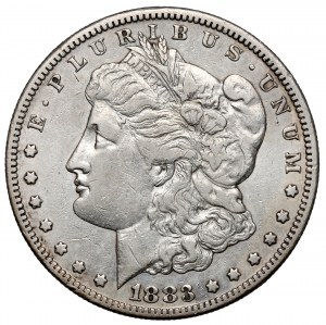 USA, Dollar 1883-CC, Carson City - Morgan Dollar - vzácny
