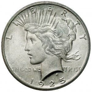 USA, Dollar 1925, Philadelphia - Friedensdollar