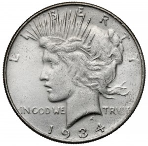 USA, Dollar 1934, Philadelphia - Friedensdollar