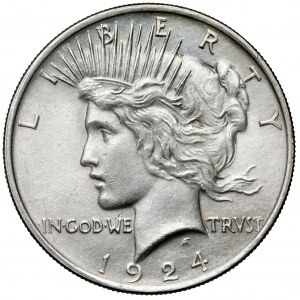 USA, Dollar 1924, Philadelphia - Friedensdollar