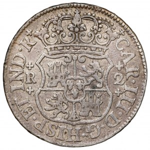 Meksyk, Karol III, 2 reale 1768 Mo, Meksyk