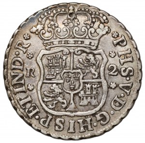 Mexico, Philip V, 2 reals 1742 Mo, Mexico