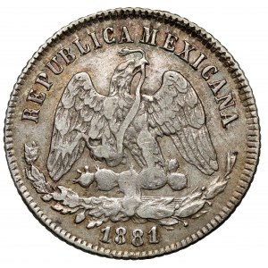 Meksyk, 25 centavos 1881 Ga, Guadalajara
