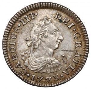 Mexico, Charles III, 1/2 real 1773 Mo, Mexico
