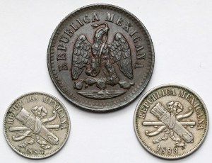 Mexiko, 1-2 centavo 1883-1897 - sada (3ks)
