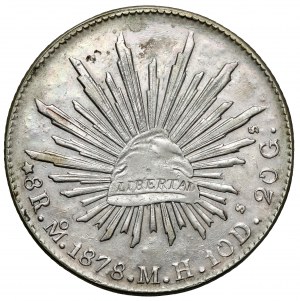 Mexiko, 8 realů 1878 Mo, Mexiko