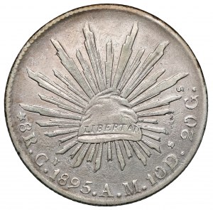 Mexico, 8 reals 1895 Cn, Culiacan
