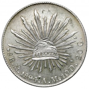 Mexico, 8 reals 1894 Mo, Mexico