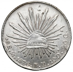 Mexico, 8 reals 1876 Mo, Mexico