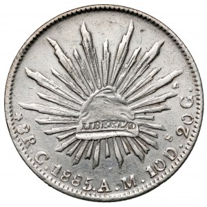 Meksyk, 8 reali 1885 G, Guanajuato (?)