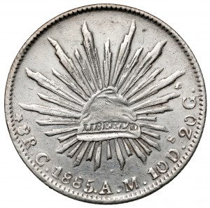 Mexico, 8 reals 1885 G, Guanajuato (?)