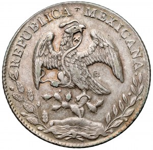 Mexico, 8 reals 1880 Mo, Mexico - countermarks