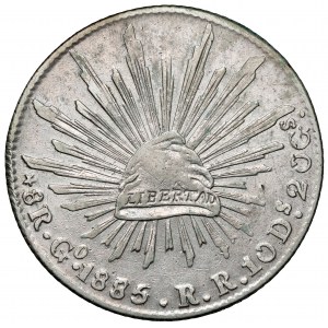 Meksyk, 8 reali 1885 Go, Guanajuato