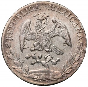 Mexico, 8 reals 1886 Ho, Hermosillo - countermarks
