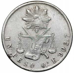 Mexico, Peso 1870 Oa, Oaxaca
