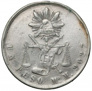 Mexico, Peso 1871 Mo, Mexico