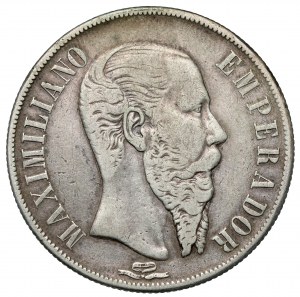 Mexico, Maximilian I, Peso 1866 Mo, Mexico