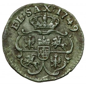 August III Sas, Szeląg Drezno 1749 - pierwszy