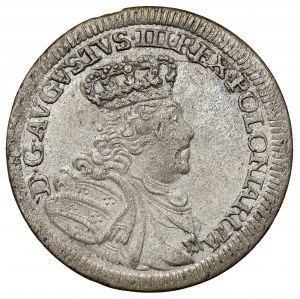 August III Saxon, Sixth of Leipzig 1755 EC - rare bust