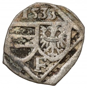 Śląsk, Ferdynand I, Halerz 1533-F, Wrocław