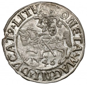Sigismond II Auguste, demi-penny Vilnius 1546 - fin