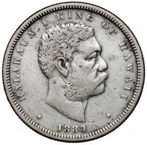 Hawaii, Kalakaua I, 1/2 dollar 1883