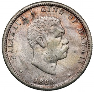 Hawaii, Kalakaua I, 1/4 dollar 1883