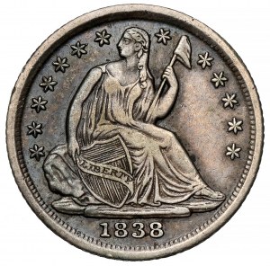 USA, 1/2 centu 1838, Philadelphia