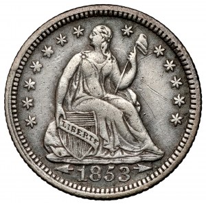 USA, 1/2 dime 1853, Philadelphia