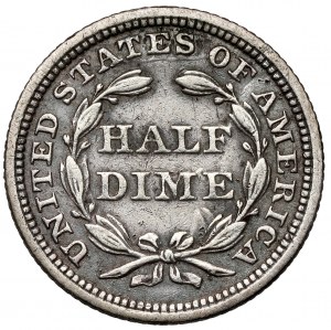 USA, 1/2 centu 1853, Philadelphia