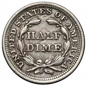 USA, 1/2 dime 1854, Philadelphia