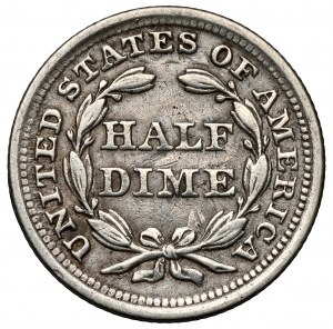 USA, 1/2 centu 1854, Philadelphia