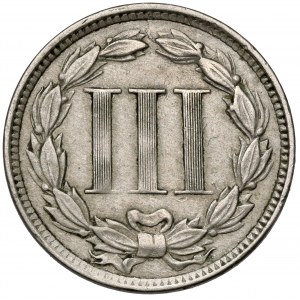 USA, 3 centy 1871, Philadelphia