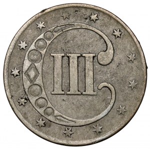 USA, 3 cents 1853, Philadelphia
