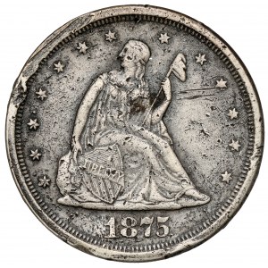 USA, 25 centów 1875-S, San Francisco