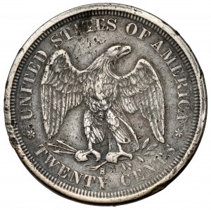 USA, 20 centů 1875-S, San Francisco