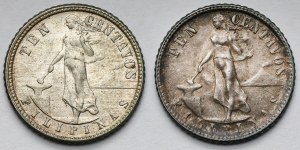 Philippines, 10 centavos 1944-1945 - set (2pcs)
