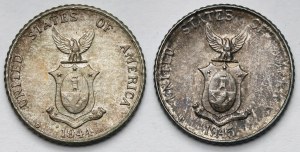 Philippines, 10 centavos 1944-1945 - set (2pcs)