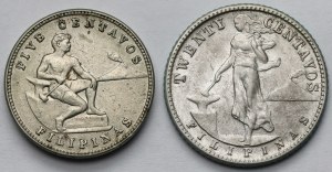 Philippines, 5-20 centavos 1944 - set (2pcs)