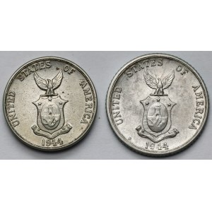 Filipiny, 5-20 centavos 1944 - zestaw (2szt)
